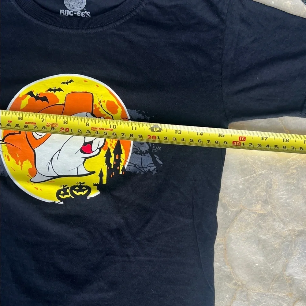 Buc-ee's  Kids Black Tee with Orange Graphic Youth Small